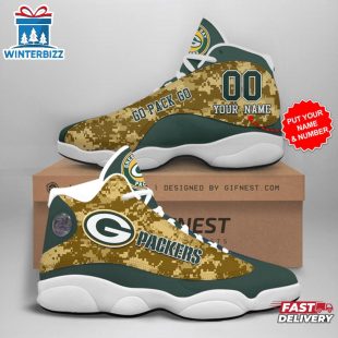 Custom Name Green Bay Packers NFL Air Jordan 13 For Men Women