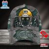 Custom Name Green Bay Packers NFL Football Team Skull Baseball Cap