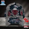 Custom Name Houston Texans NFL Football Team Skull Baseball Cap