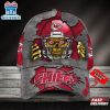 Custom Name Kansas City Chiefs NFL Football Team Skull Baseball Cap