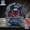 Custom Name New England Patriots NFL Football Team Skull Baseball Cap
