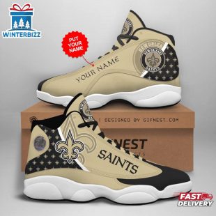 Custom Name New Orleans Saints NFL Air Jordan 13 For Men Women
