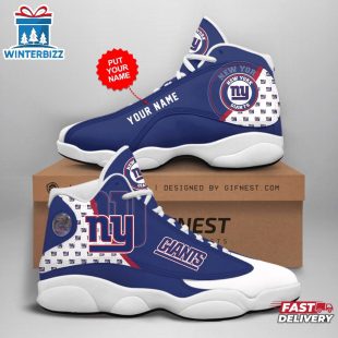 Custom Name New York Giants NFL Air Jordan 13 For Men Women