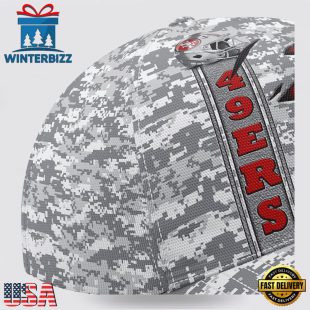 Custom Name NFL 49ers Camo US Classic Baseball Cap