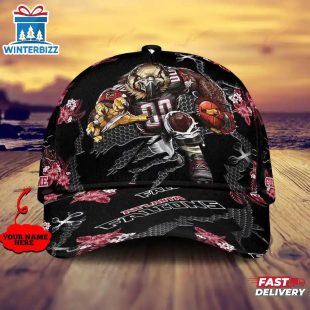 Custom Name NFL Atlanta Falcons Mascot Football Baseball Cap