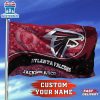 Custom Name NFL Atlanta Falcons Sport House And Garden Flag