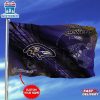 Custom Name NFL Baltimore Ravens Logo House And Garden Flag