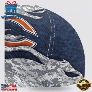 Custom Name NFL Bears Camo US Classic Baseball Cap