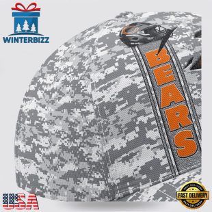 Custom Name NFL Bears Camo US Classic Baseball Cap