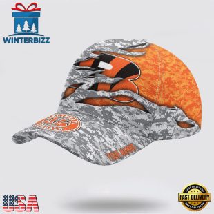 Custom Name NFL Bengals Camo US Classic Baseball Cap