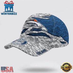 Custom Name NFL Broncos Camo US Classic Baseball Cap