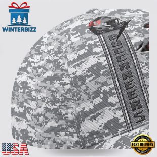 Custom Name NFL Buccaneers Camo US Classic Baseball Cap