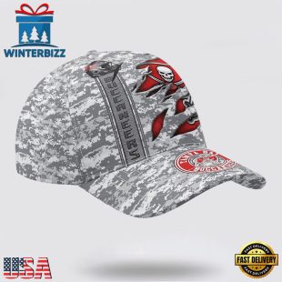Custom Name NFL Buccaneers Camo US Classic Baseball Cap