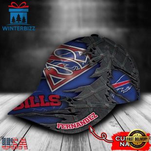 Custom Name NFL Buffalo Bills Superman All Over Print 3D Classic Cap