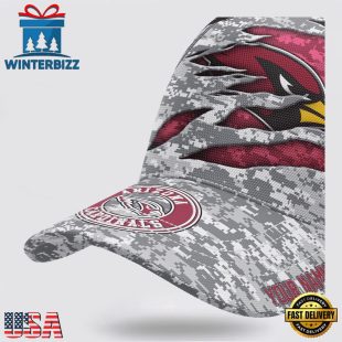 Custom Name NFL Cardinals Camo US Classic Baseball Cap