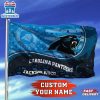 Custom Name NFL Carolina Panthers Sport House And Garden Flag