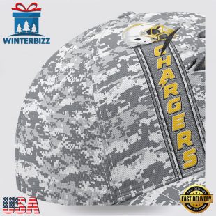 Custom Name NFL Chargers Camo US Classic Baseball Cap