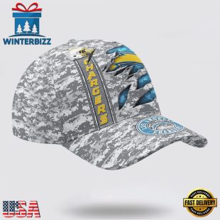 Custom Name NFL Chargers Camo US Classic Baseball Cap