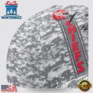 Custom Name NFL Chiefs Camo US Classic Baseball Cap