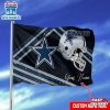 Custom Name NFL Dallas Cowboys Sport House And Garden Flag
