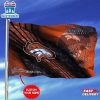 Custom Name NFL Denver Broncos Sport House And Garden Flag