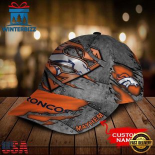Custom Name NFL Denver Broncos Superman All Over Print 3D Classic Cap