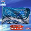 Custom Name NFL Detroit Lions Sport House And Garden Flag