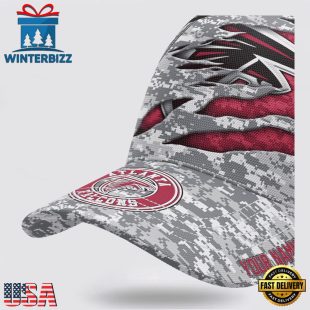 Custom Name NFL Falcons Camo US Classic Baseball Cap