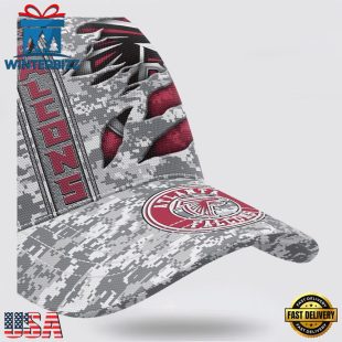 Custom Name NFL Falcons Camo US Classic Baseball Cap