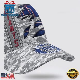 Custom Name NFL Giants Camo US Classic Baseball Cap