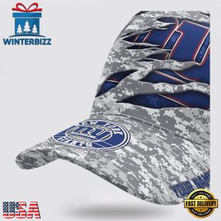Custom Name NFL Giants Camo US Classic Baseball Cap