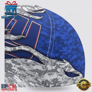 Custom Name NFL Giants Camo US Classic Baseball Cap