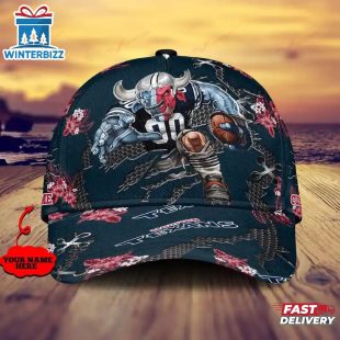 Custom Name NFL Houston Texans Mascot Football Baseball Cap