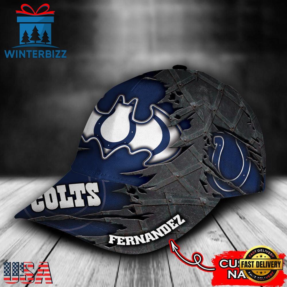 Custom Name NFL Indianapolis Colts Batman Classic Cap Hats Custom Name NFL Indianapolis Colts Batman Classic Cap Hats