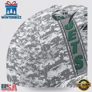 Custom Name NFL Jets Camo US Classic Baseball Cap