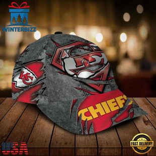 Custom Name NFL Kansas City Chiefs Superman All Over Print 3D Classic Cap