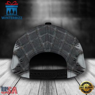 Custom Name NFL Las Vegas Raiders Batman Logo Classic Cap Hats 2 Custom Name NFL Las Vegas Raiders Batman Logo All Over Print 3D Classic Cap