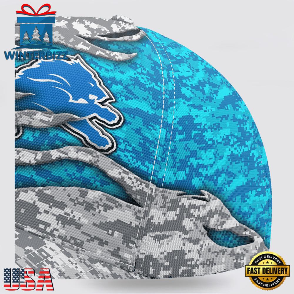 Custom Name NFL Lions Camo US New Design Classic Baseball Cap Custom Name NFL Lions Camo US New Design Classic Baseball Cap