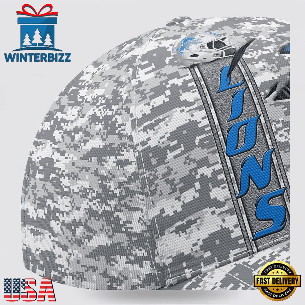 Custom Name NFL Lions Camo US New Design Classic Baseball Cap Custom Name NFL Lions Camo US New Design Classic Baseball Cap