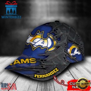 Custom Name NFL Los Angeles Rams Batman All Over Print 3D Classic Cap