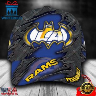Custom Name NFL Los Angeles Rams Batman All Over Print 3D Classic Cap