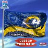 Custom Name NFL Los Angeles Rams Football House And Garden Flag
