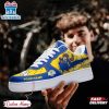 Custom Name NFL Los Angeles Rams Mascot Pattern Air Force 1 Shoes