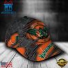 Custom Name NFL Miami Hurricanes Wonder Woman Logo All Over Print - Orange 3D Classic Cap