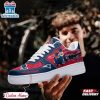 Custom Name NFL New England Patriots Mascot Pattern Air Force 1 Shoes