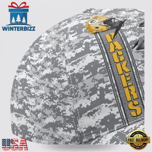 Custom Name NFL Packers Camo US Classic Baseball Cap