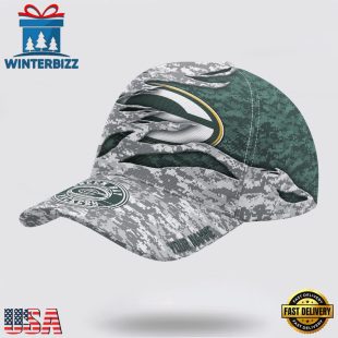 Custom Name NFL Packers Camo US Classic Baseball Cap