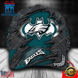 Custom Name NFL Philadelphia Eagles Batman All Over Print 3D Classic Cap
