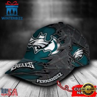 Custom Name NFL Philadelphia Eagles Batman All Over Print 3D Classic Cap