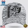 Custom Name NFL Raiders Camo US Classic Baseball Cap